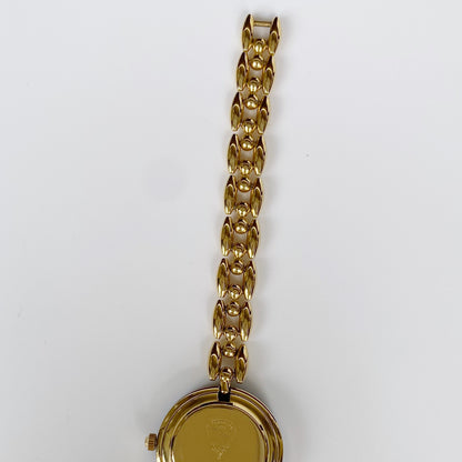 Gucci 1990s Interchangeable Gold Plated Watch with 6 bezels, case