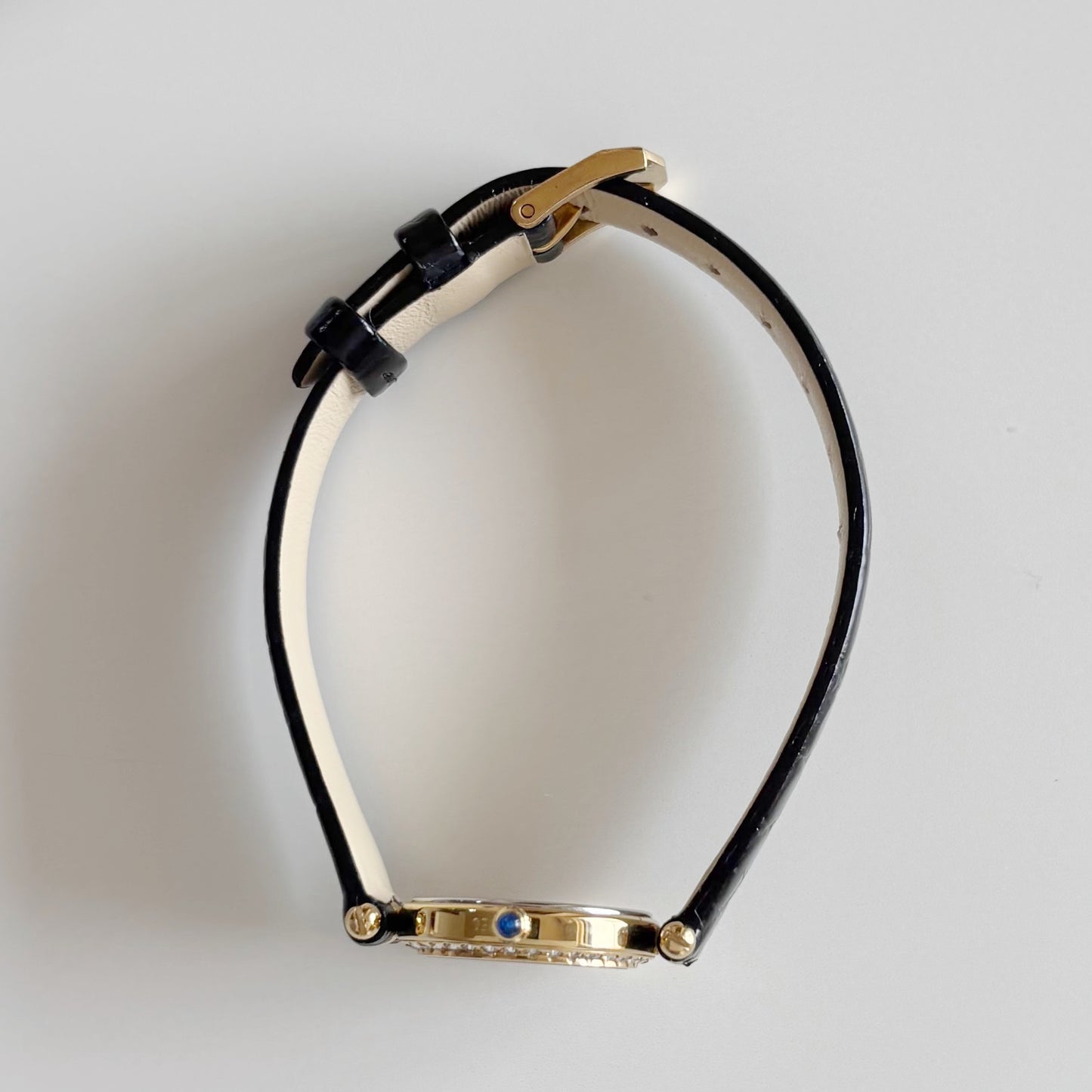 Dior 1990s Seashell Dial Gold Plated Watch