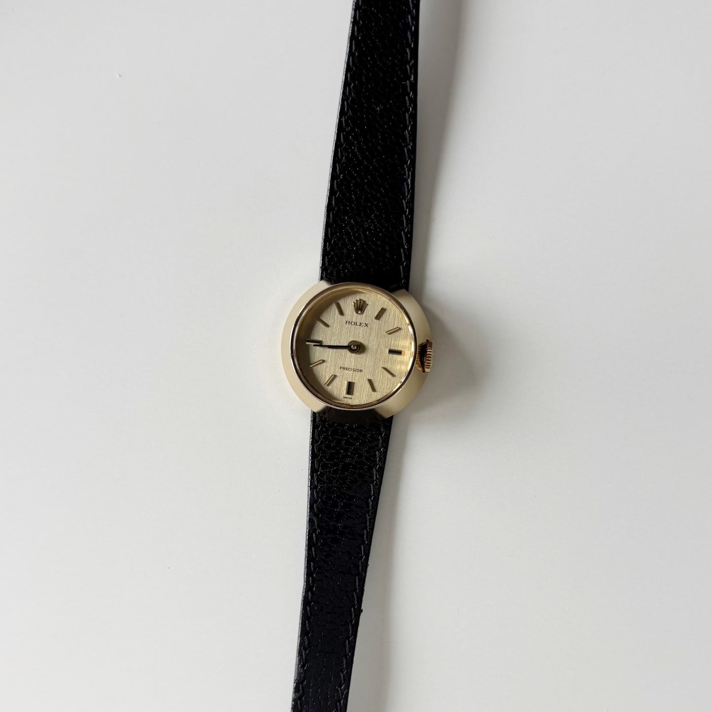 Rolex 1972 Chameleon Precision 18K Gold Case Interchangeable Strap Manual Wind Watch with straps, case