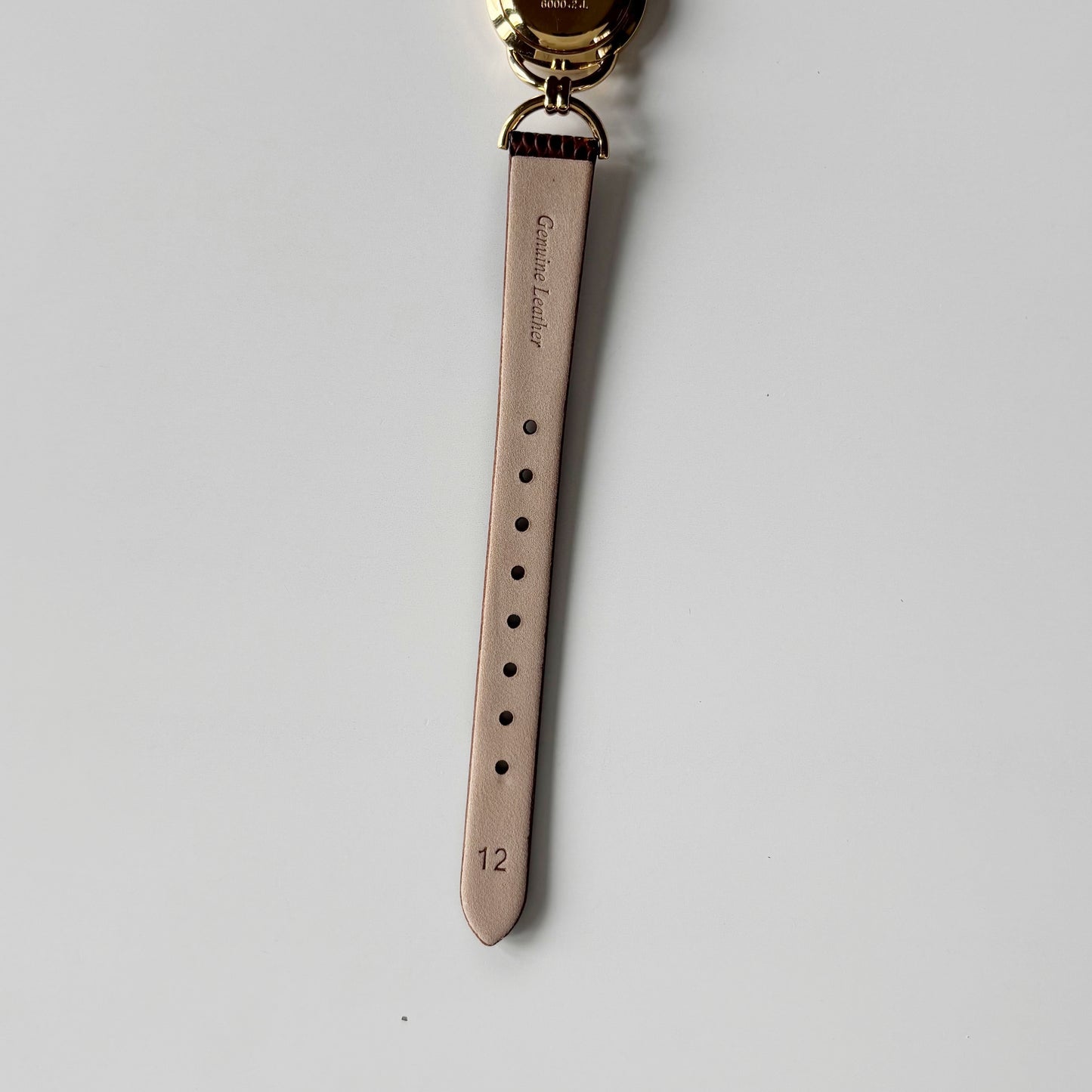 Gucci 1990s Seashell Dial Gold Plated Horsebit Gold Plated Watch