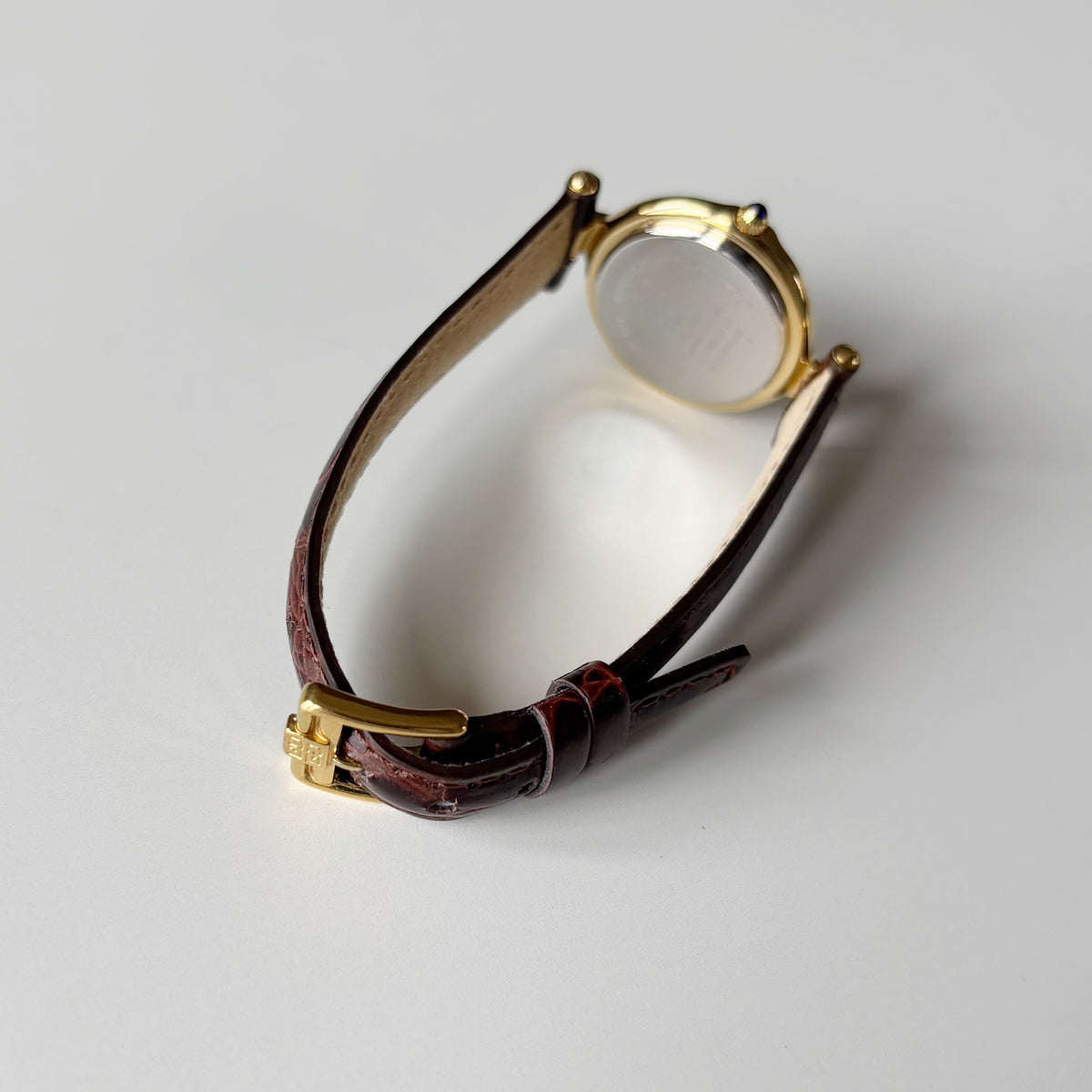 Givenchy 1990s Round Dial Gold Plated Watch
