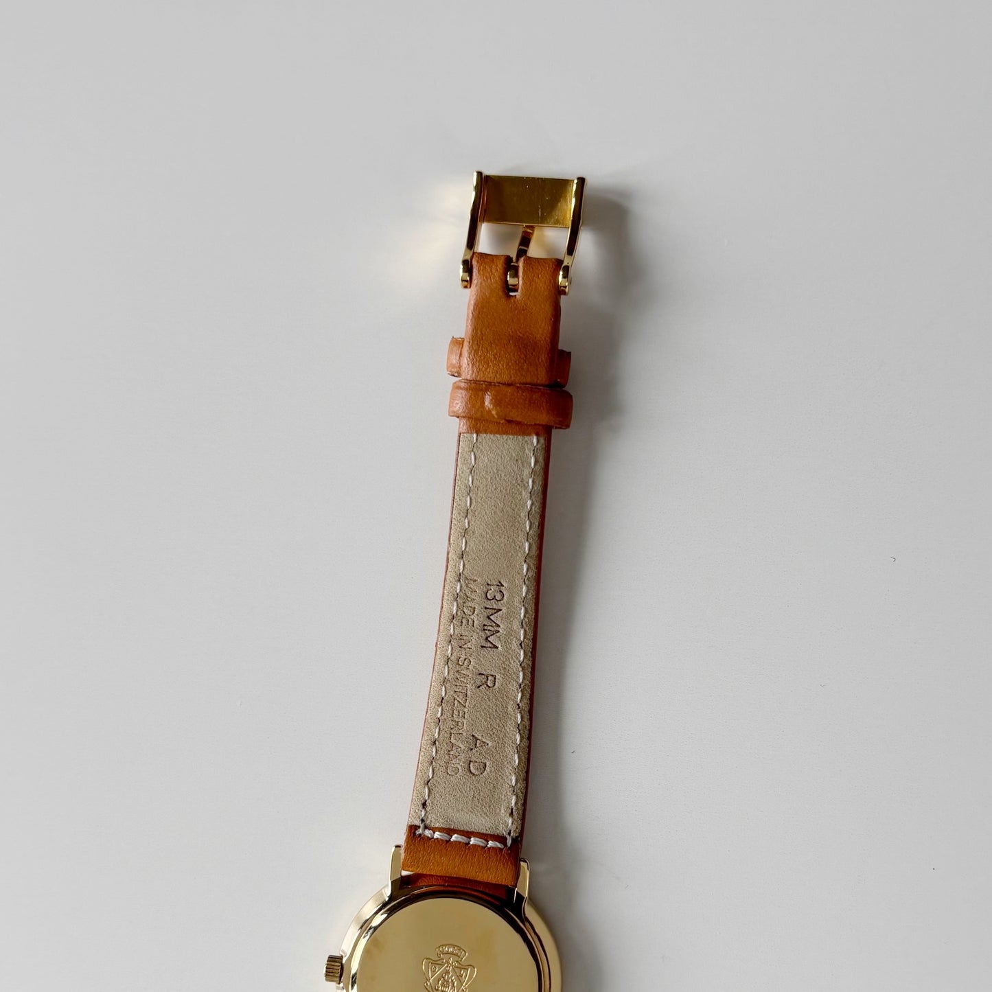 Gucci 1990s Sub Second Round Dial Gold Plated Watch