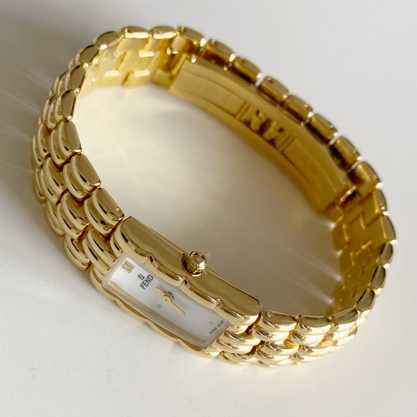 Fendi 1990s Gold Plated Watch