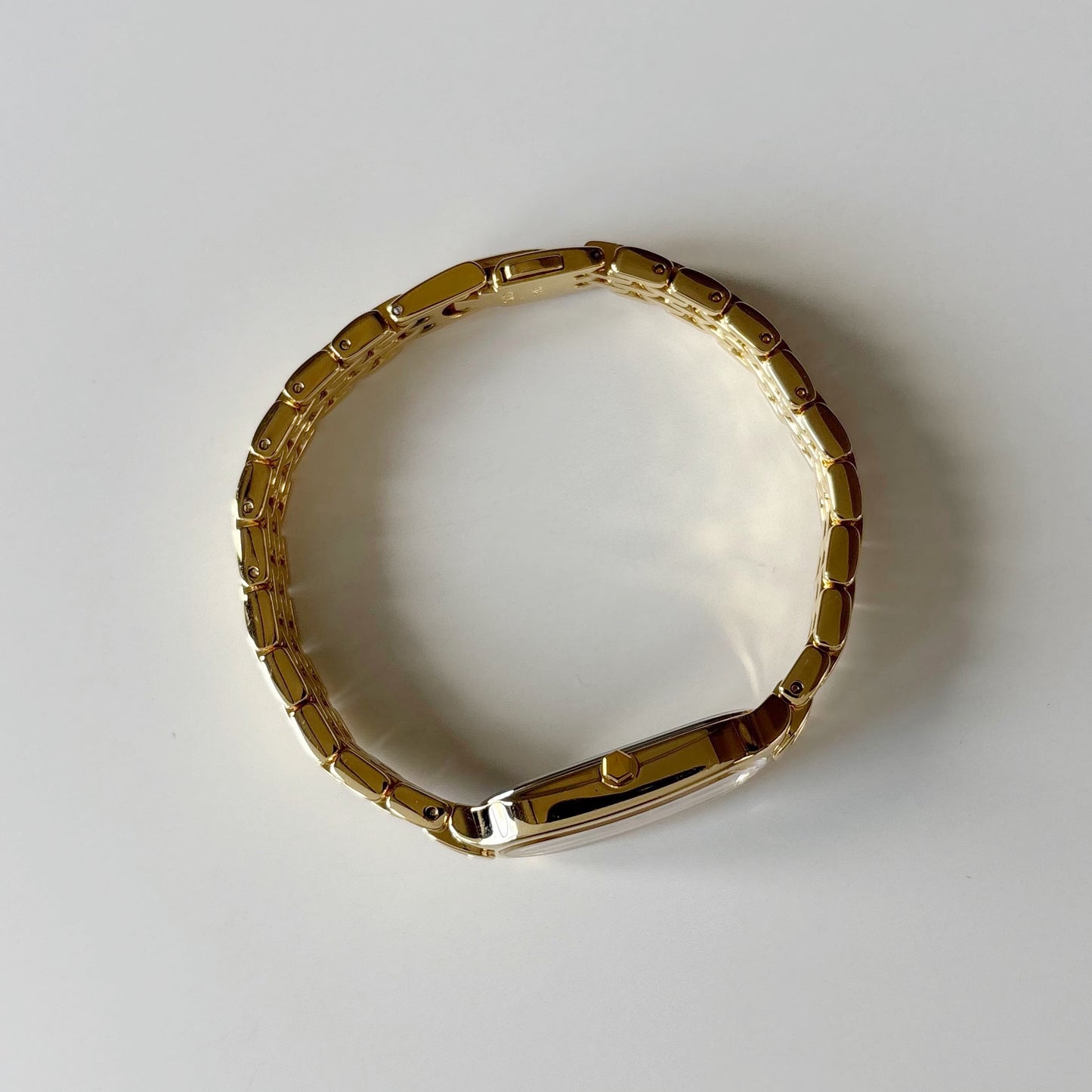 Yves Saint Laurent 1990s Oval Dial Gold Plated Watch