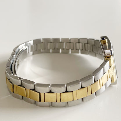 Givenchy 1990s Square Dial Two Tone Watch