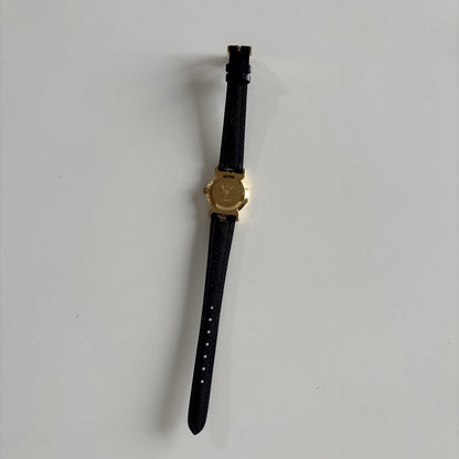 Gucci 1990s Round Dial Gold Plated Watch