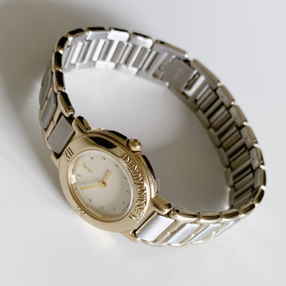 Yves Saint Laurent 1990s Two Tone Watch