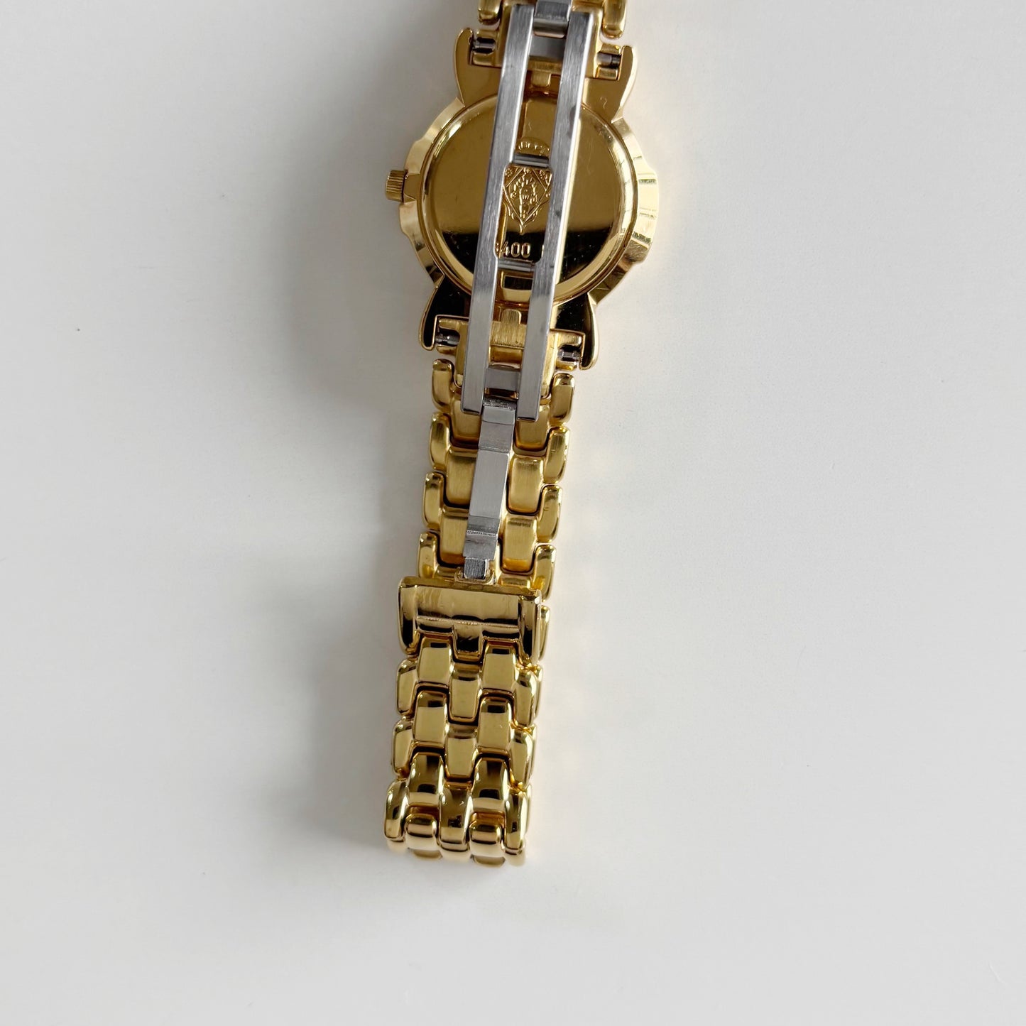 Gucci 1990s Round Dial Gold Plated Watch