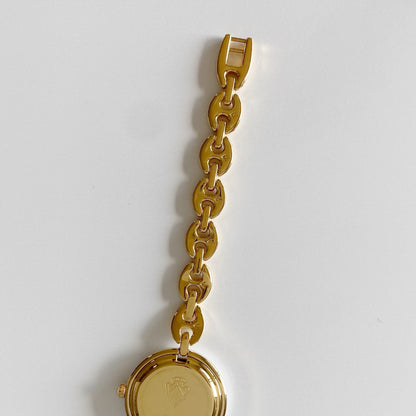 Gucci 1990s Interchangeable Bezel Gold Plated Watch with 6 bezels, case (165m)
