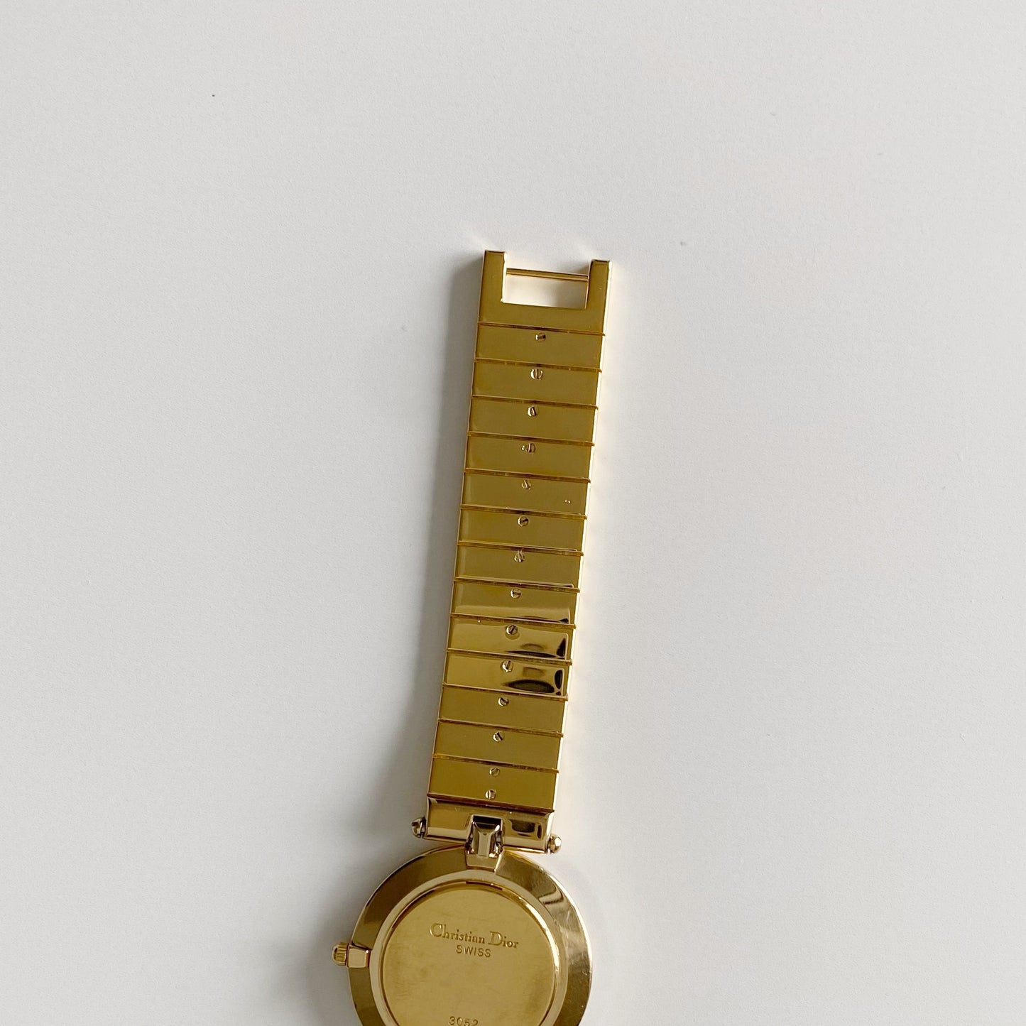 Dior 1990s Round Dial Gold Plated Watch (Large)