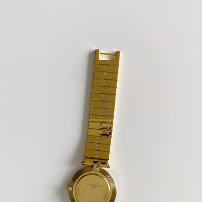 Dior 1990s Round Dial Gold Plated Watch (Large)
