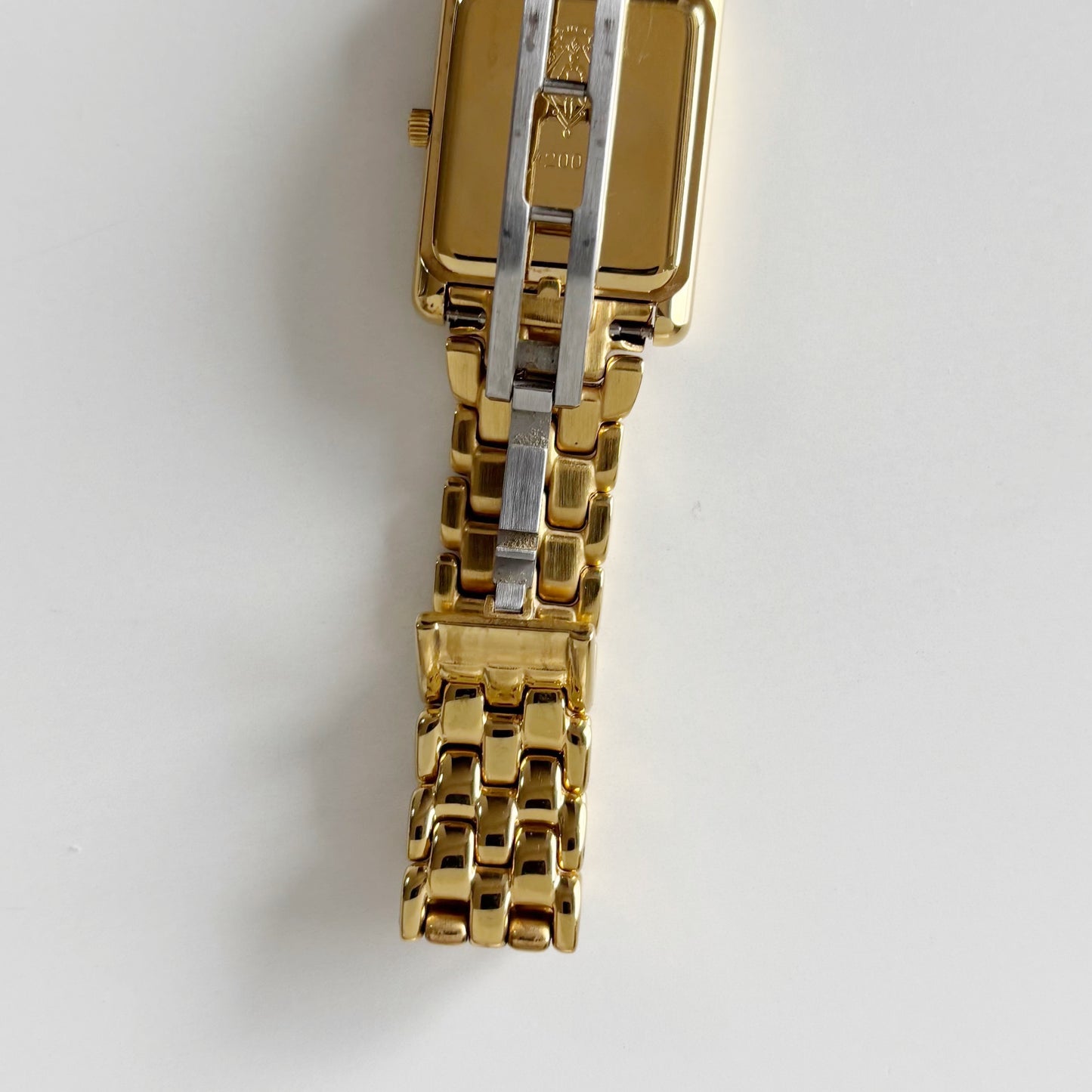 Gucci 1990s Tank Gold Plated Watch