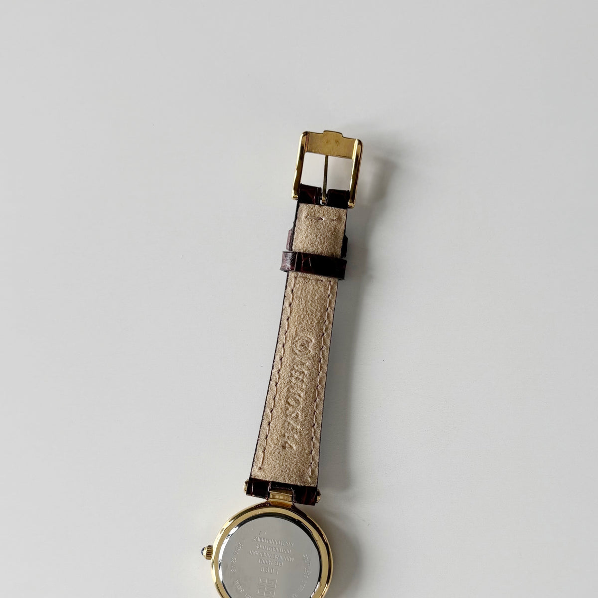 Givenchy 1990s Round Dial Gold Plated Watch