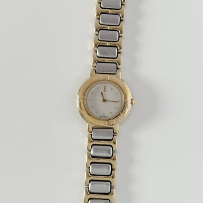 Yves Saint Laurent 1990s Two Tone Watch