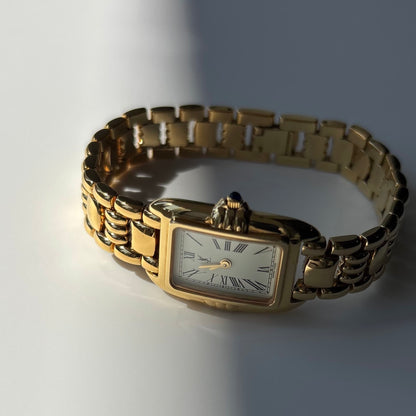 Yves Saint Laurent 1990s Tank Gold-Plated Watch