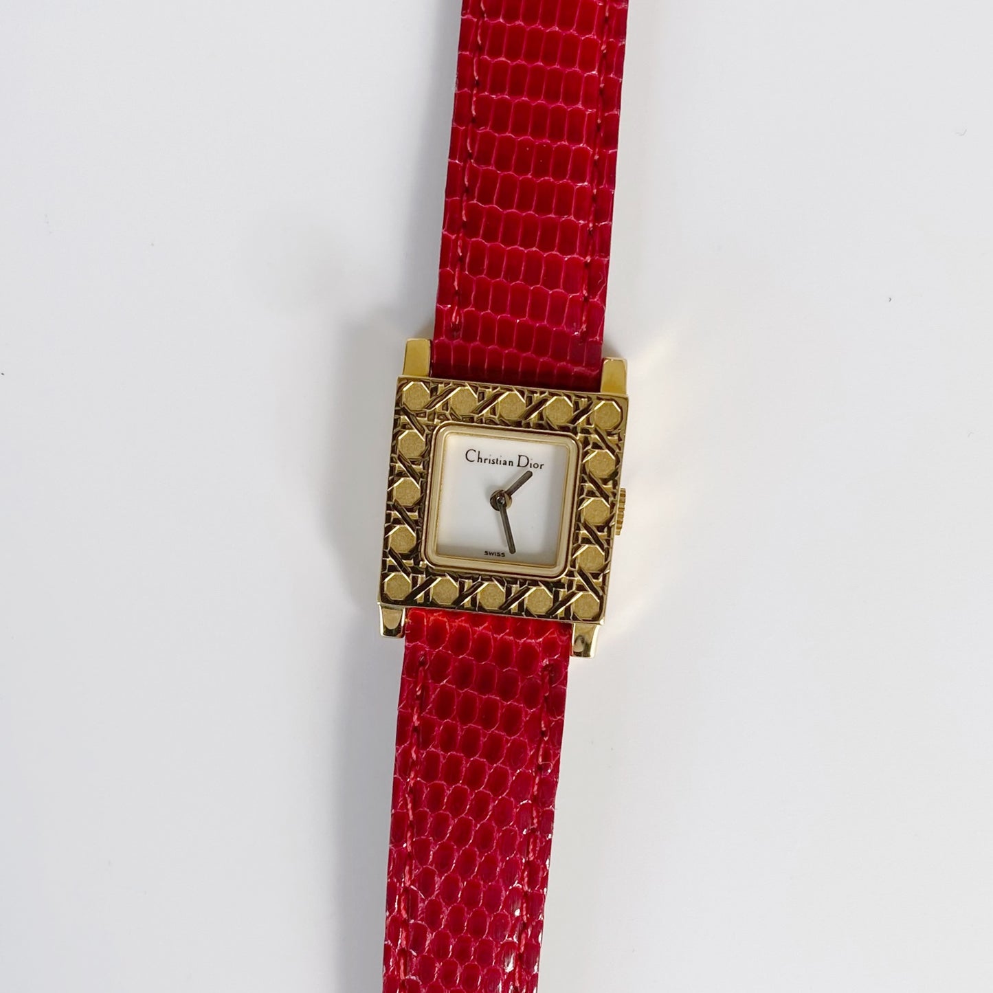 Dior 1990s La Parisienne Interchangeable Belt Watch with 2 belt straps