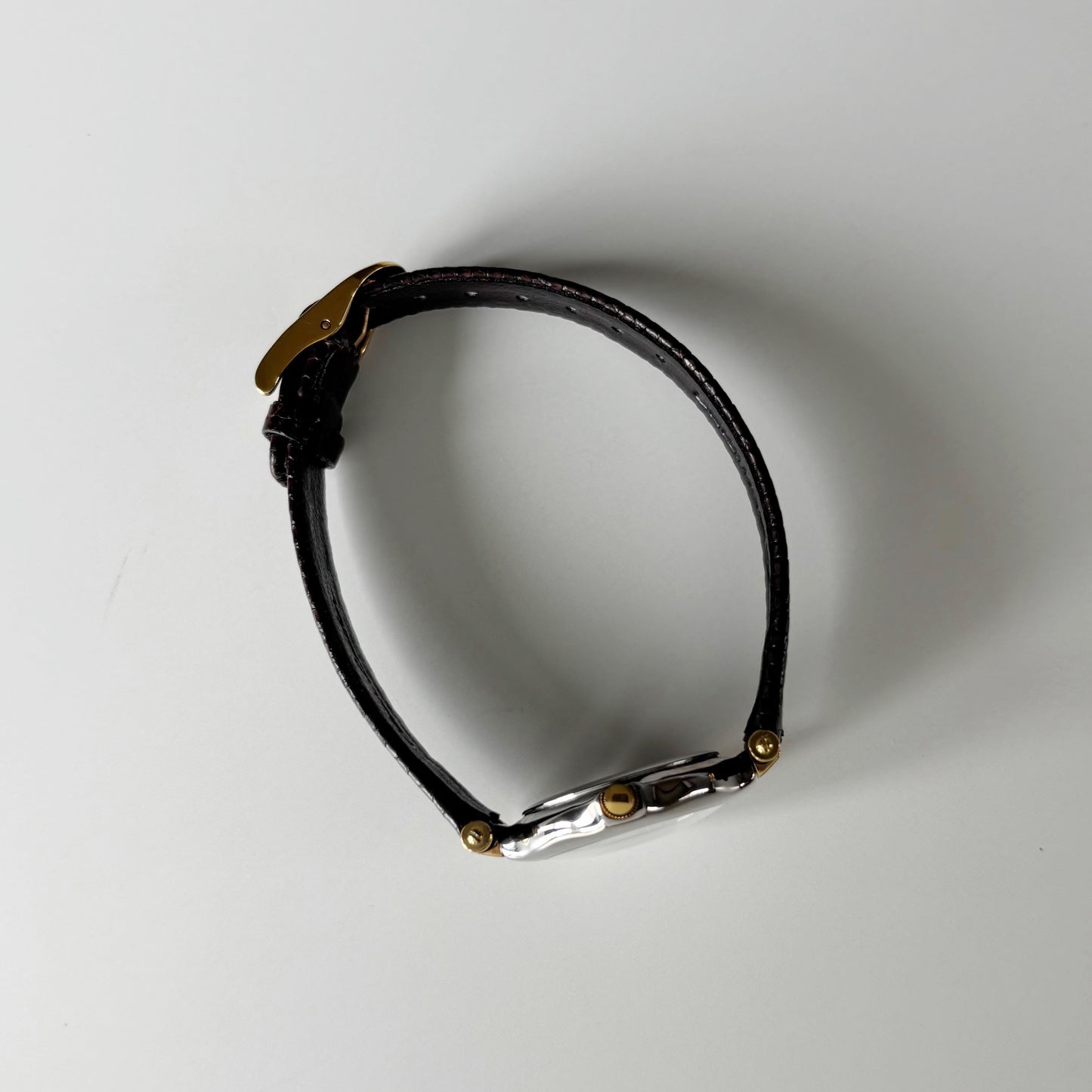 Dior 1990s Round Dial Two Tone Watch