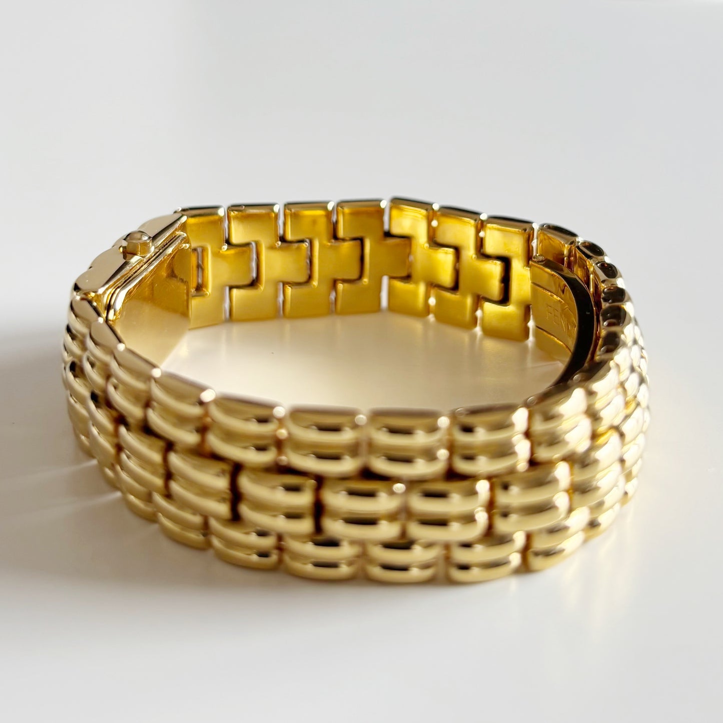 Fendi 1990s Gold Plated Watch