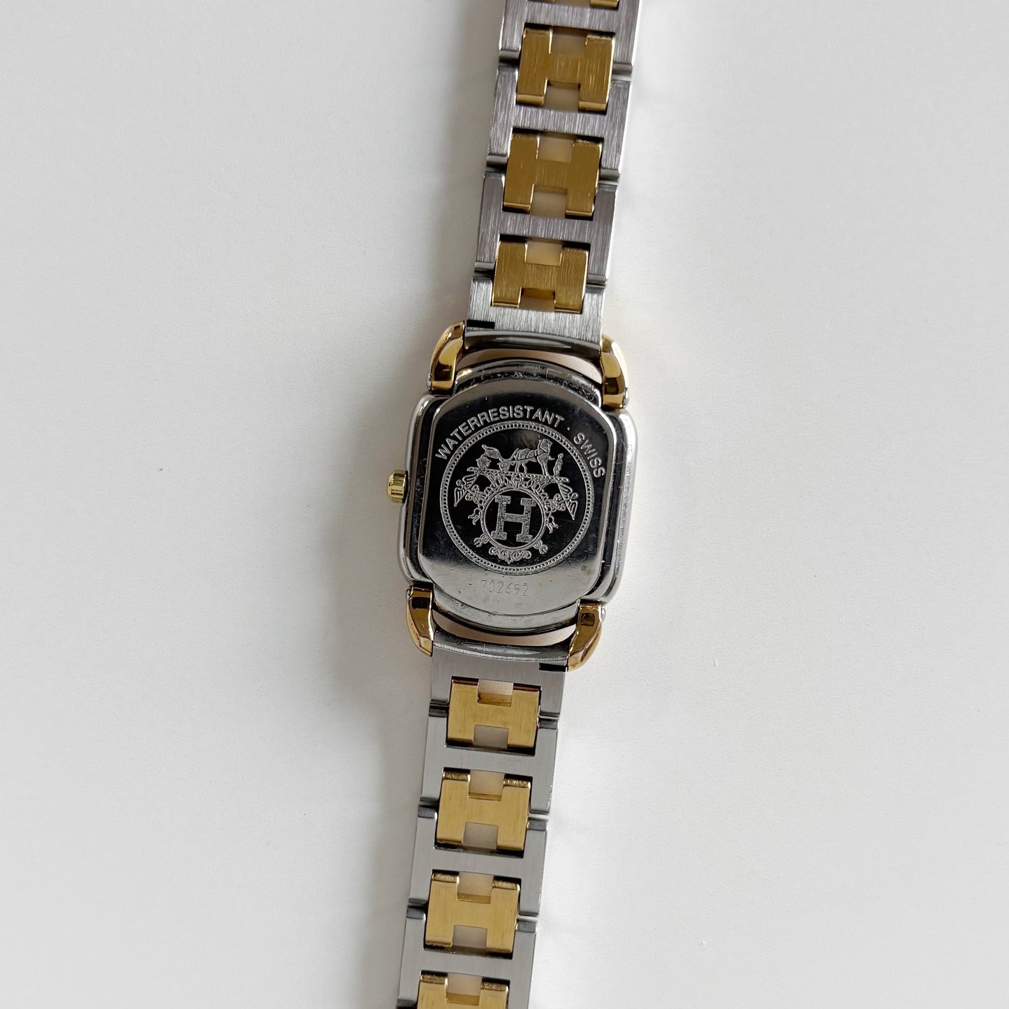 Hermes 1990s Rallye Two Tone Watch