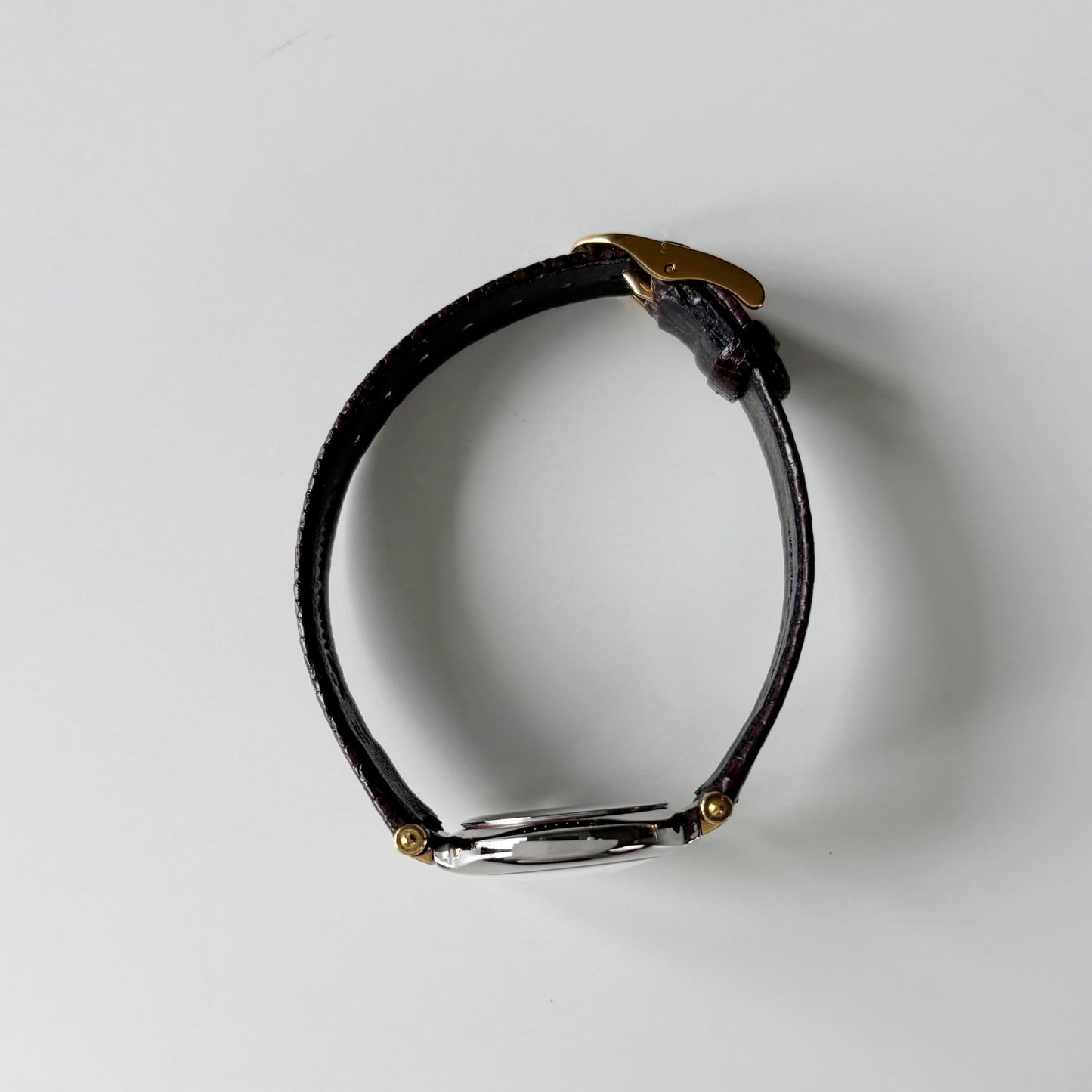 Dior 1990s Round Dial Two Tone Watch