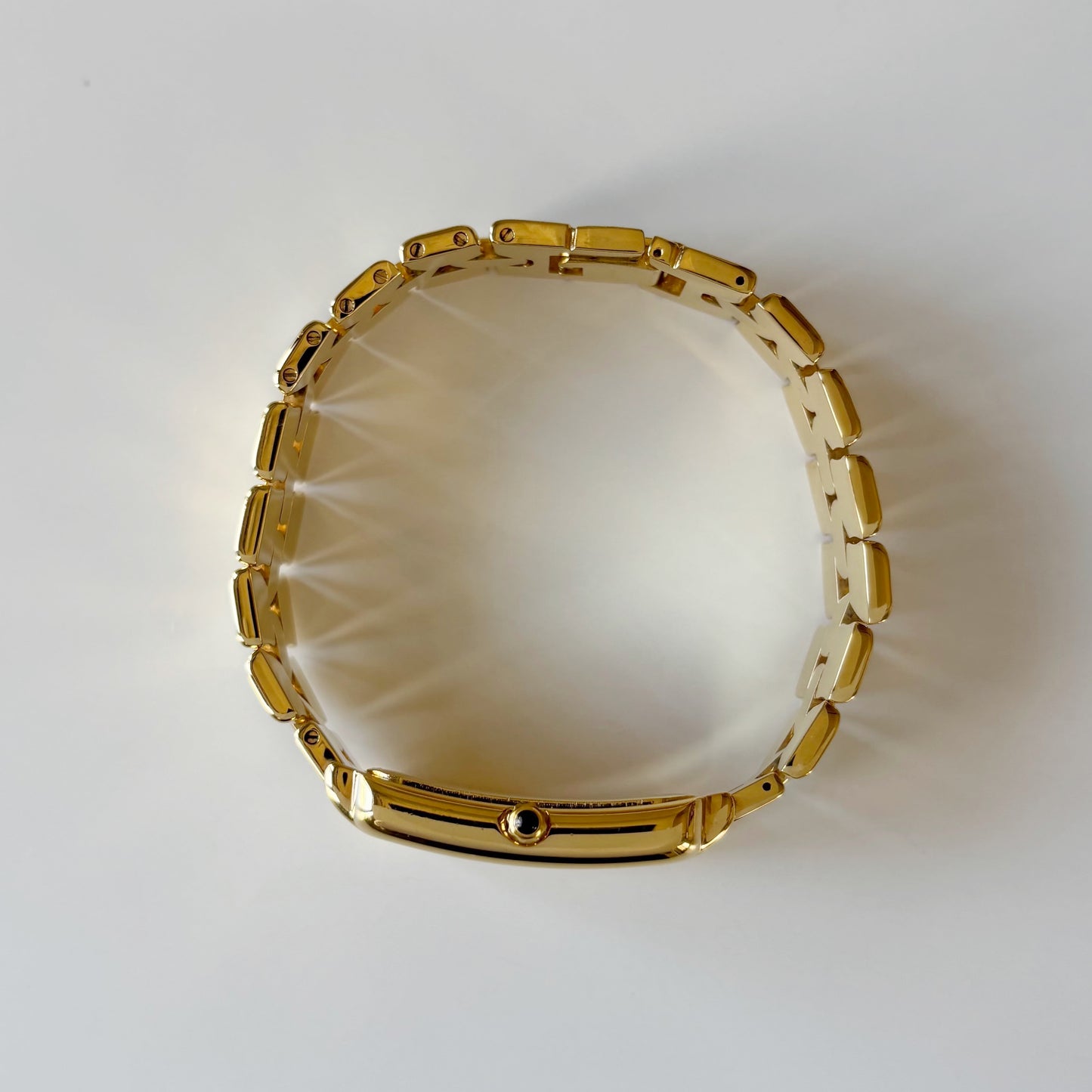 Fendi 1990s Tank Gold Plated Watch (Large)