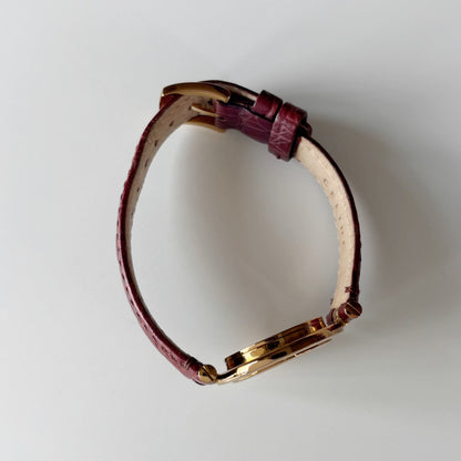 Celine Early 2000s  Round Dial Gold Plated Watch
