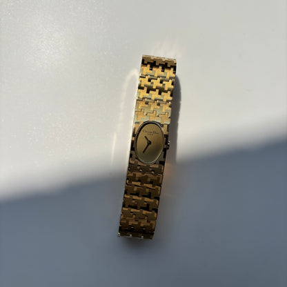 Dior Early 2000s Misss Dior Oval Dial Gold Plated Watch