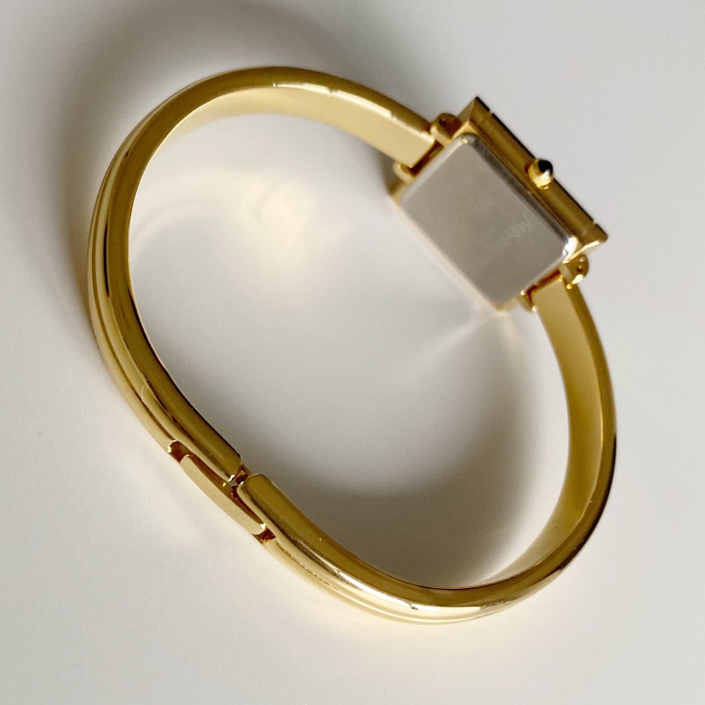 Yves Saint Laurent 1990s Gold Plated Bangle Watch