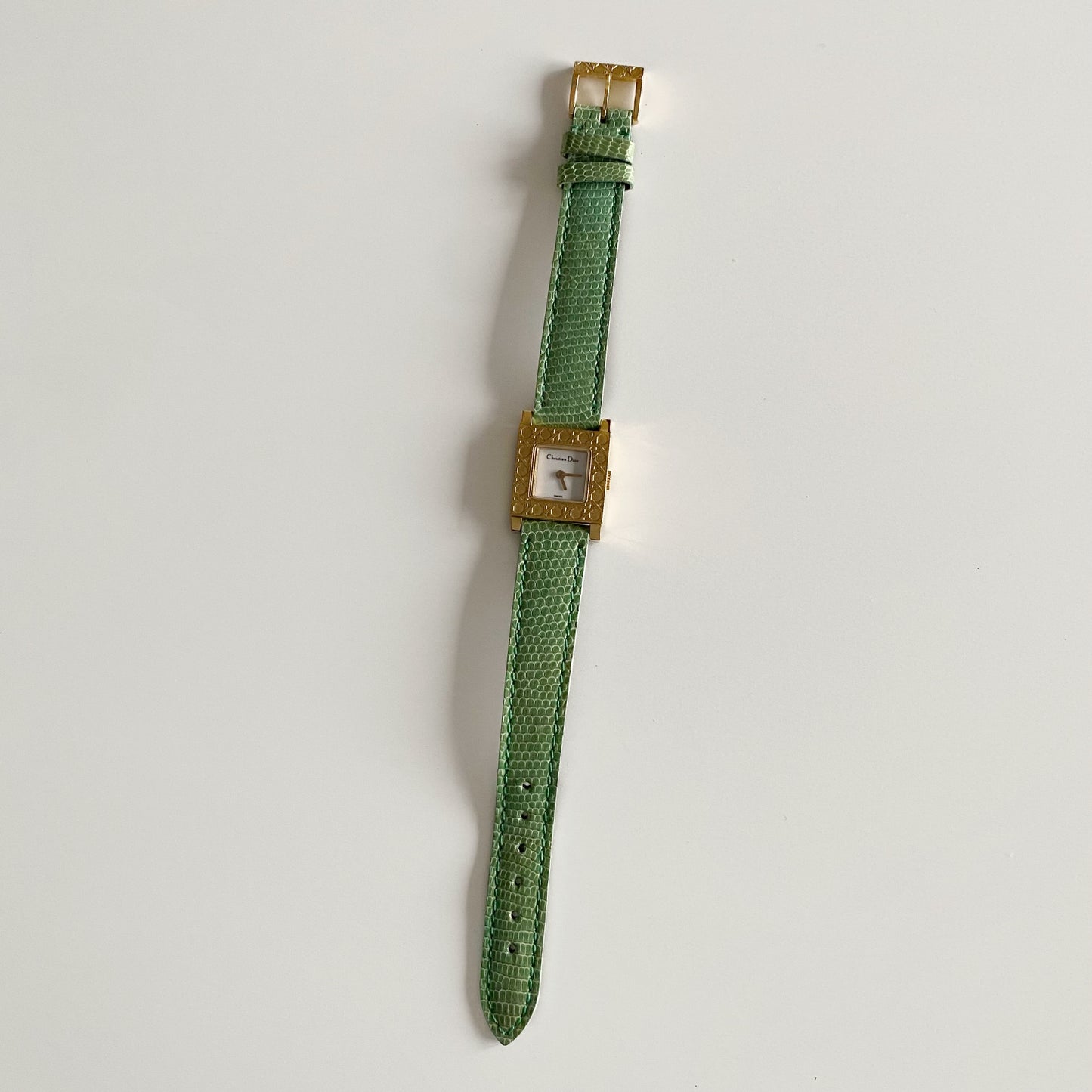 Dior Early 2000s La Parisienne Gold Plated Interchangeable Watch with 3 straps, case