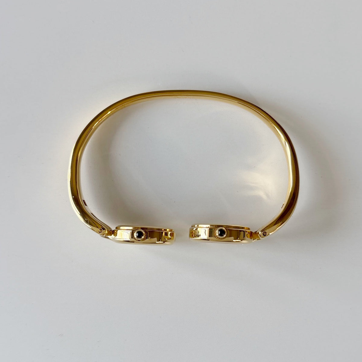 Fendi 1990s Double Face Gold-Plated Bangle Watch