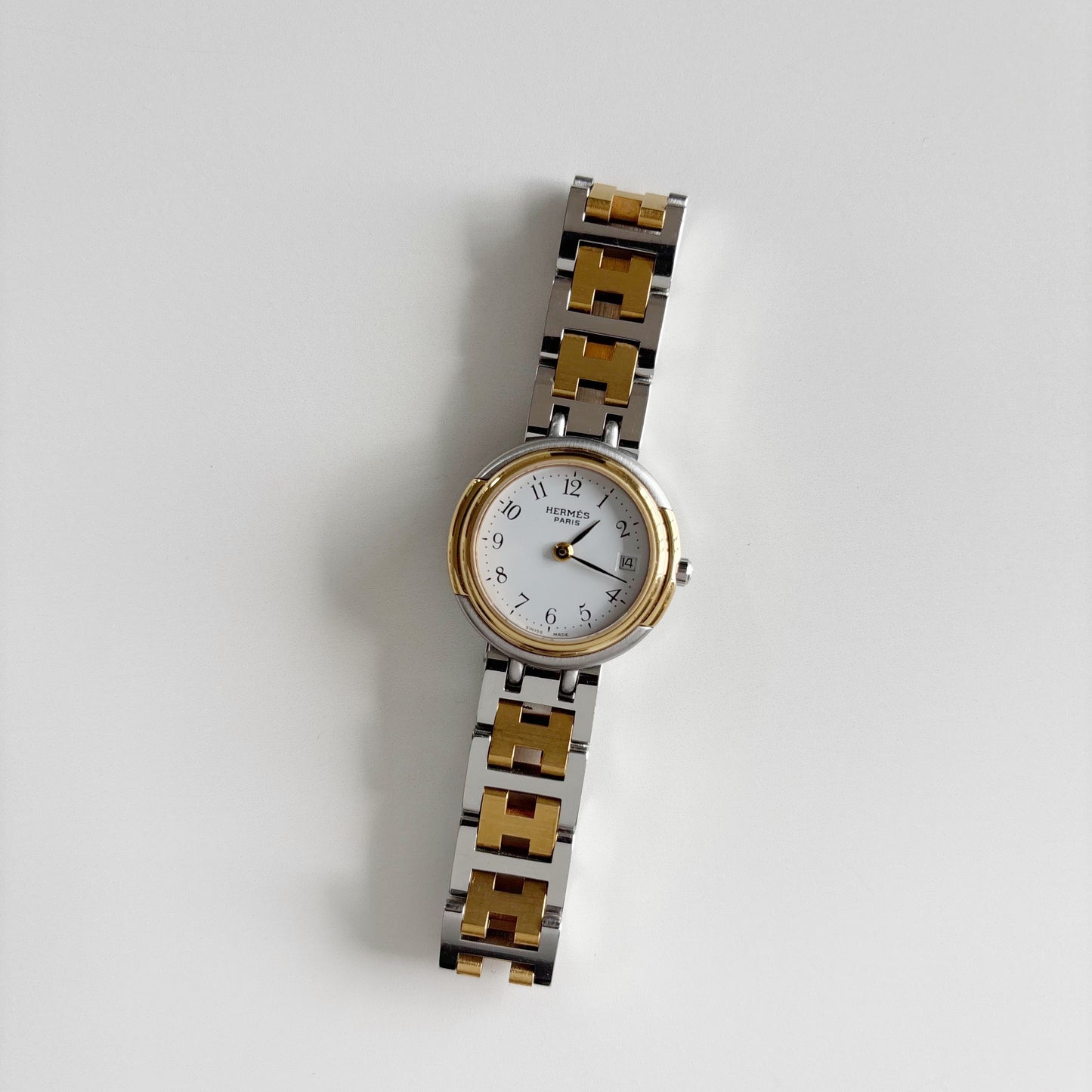 Hermes 1990s Windsor Two Tone Watch