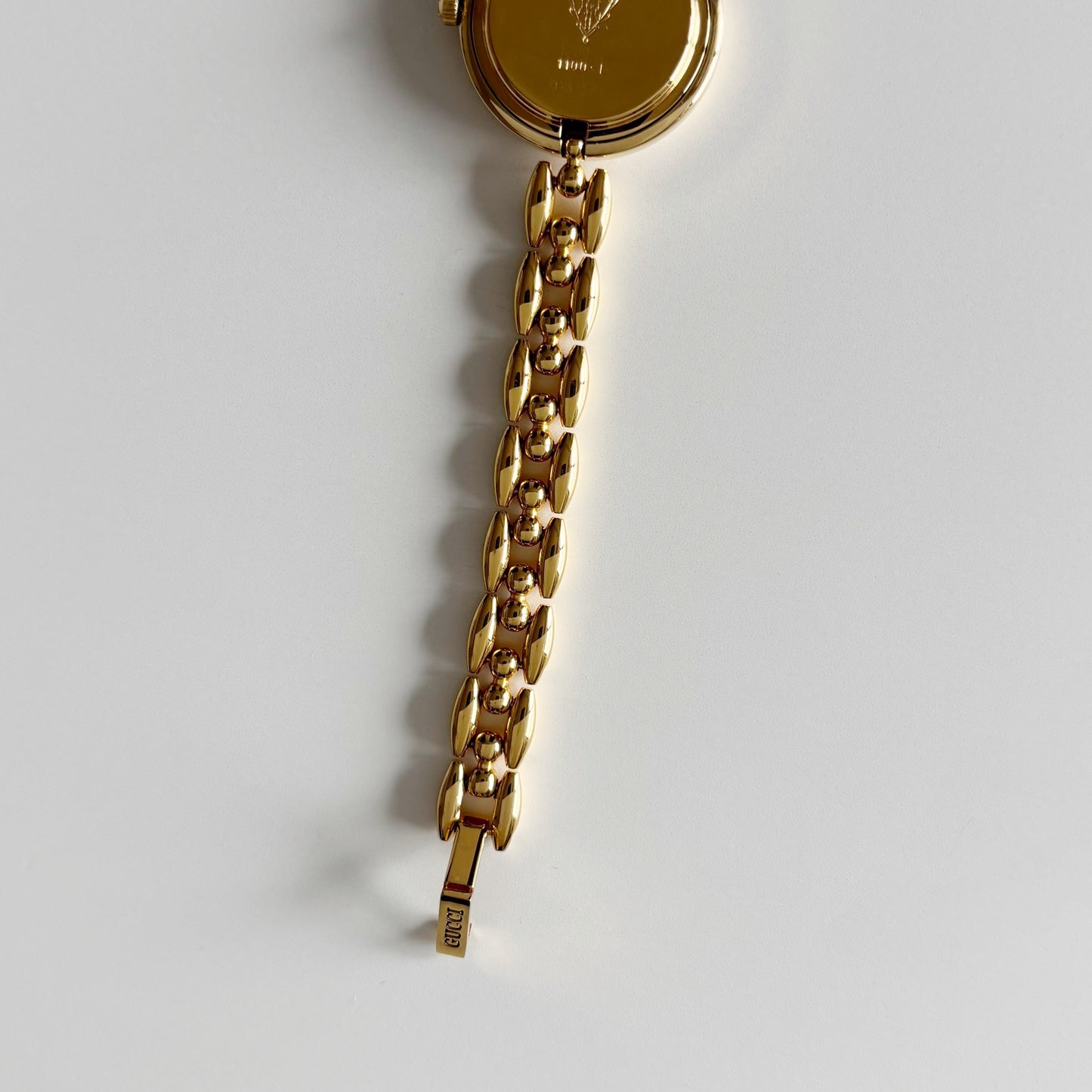 Gucci 1990s Interchangeable Bezel Gold Plated Watch with 6 bezels, case (165mm)