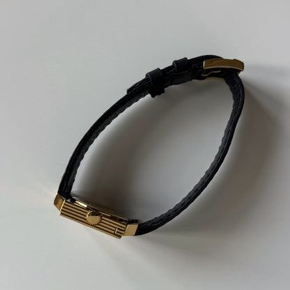 Dior 1990s La Parisienne Interchangeable Strap Gold Plated Watch with 3 straps