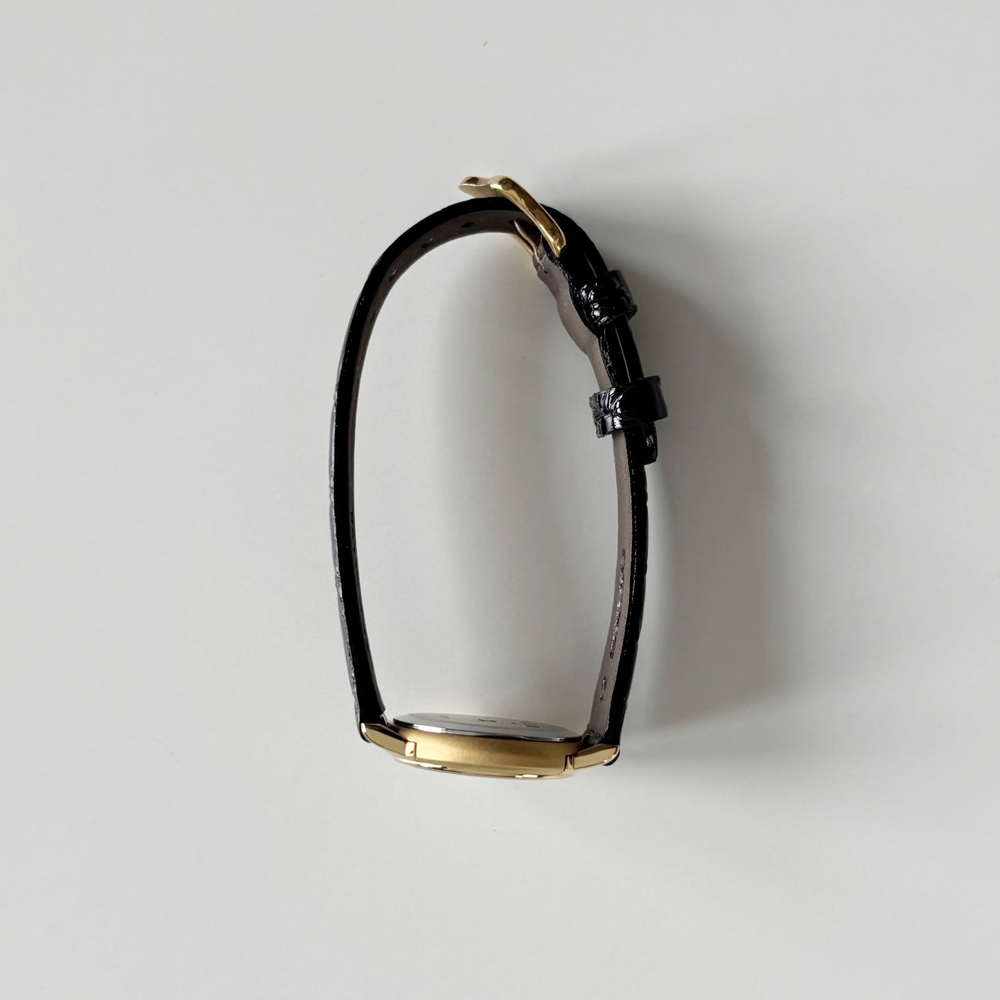 Celine 1990s Round Dial Gold Plated Watch