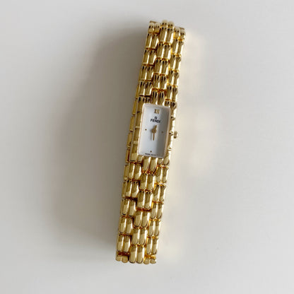 Fendi 1990s Gold Plated Watch