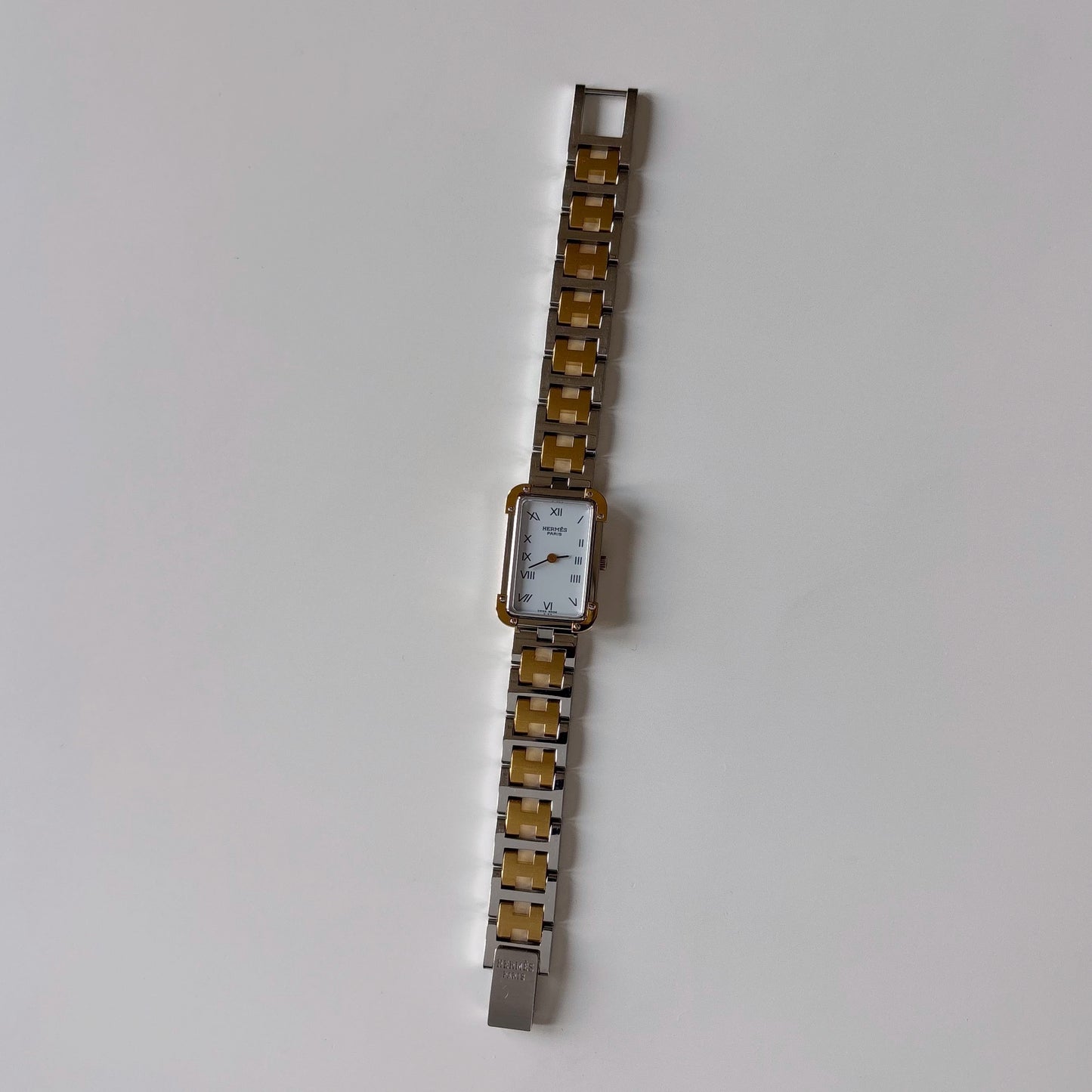 Hermes 1990s Croisier Two Tone Watch