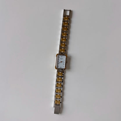 Hermes 1990s Croisier Two Tone Watch