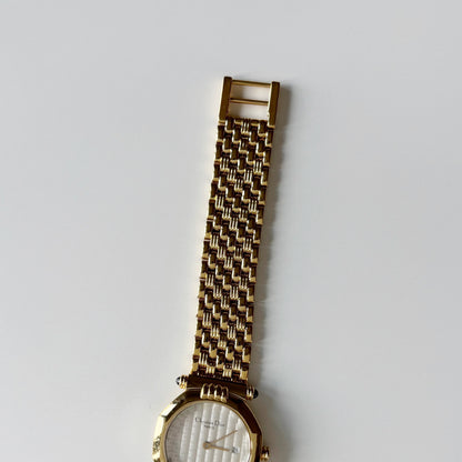 Dior 1990s CD Logo Octagon Gold Plated Watch