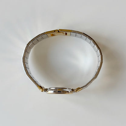 Dior 1990s Round Dial Gold Plated Two Tone Watch