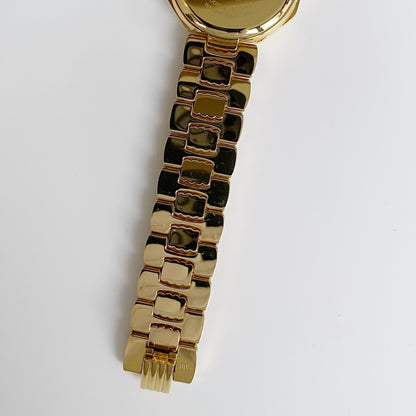 Dior 1990s Octagon Gold Plated Watch