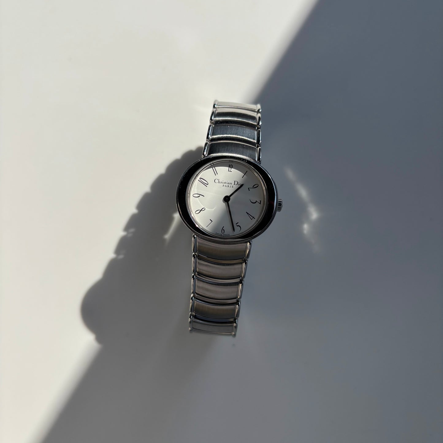 Dior 1990s Oval Dial Stainless steel Watch