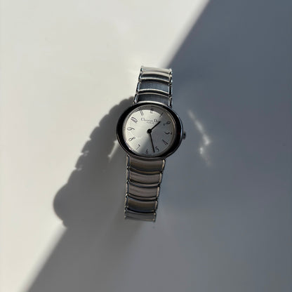 Dior 1990s Oval Dial Stainless steel Watch