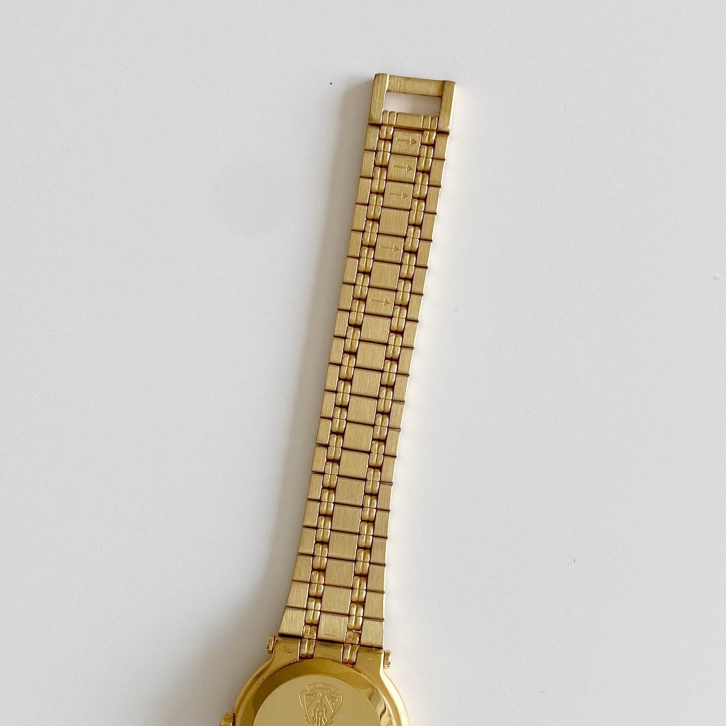 Gucci 1990s Gold Plated Date Watch