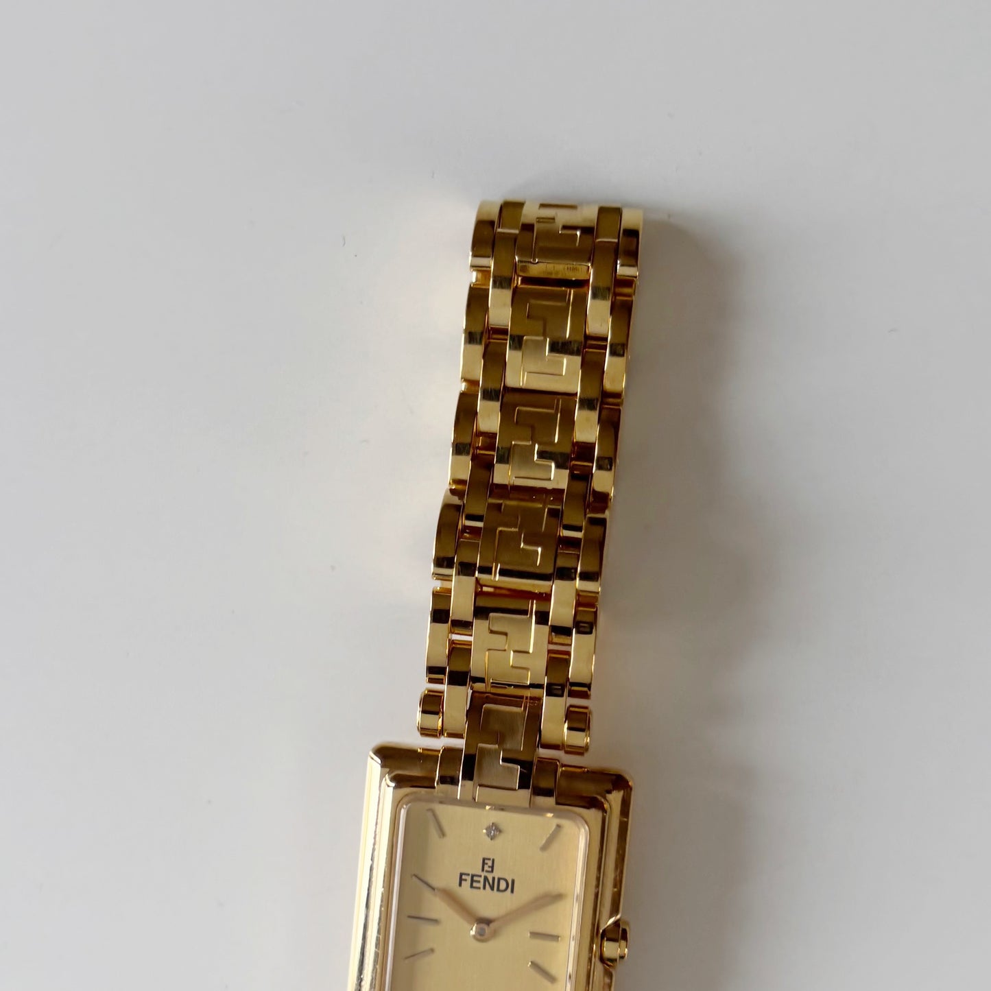 Fendi 1990s Tank Gold Plated Watch Limited Edition (only 2,500 pieces made)