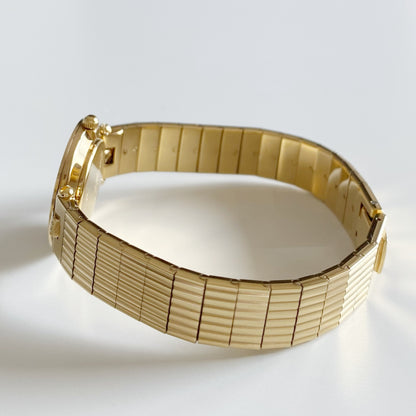 Dior 1990s Round Dial Gold Plated Watch