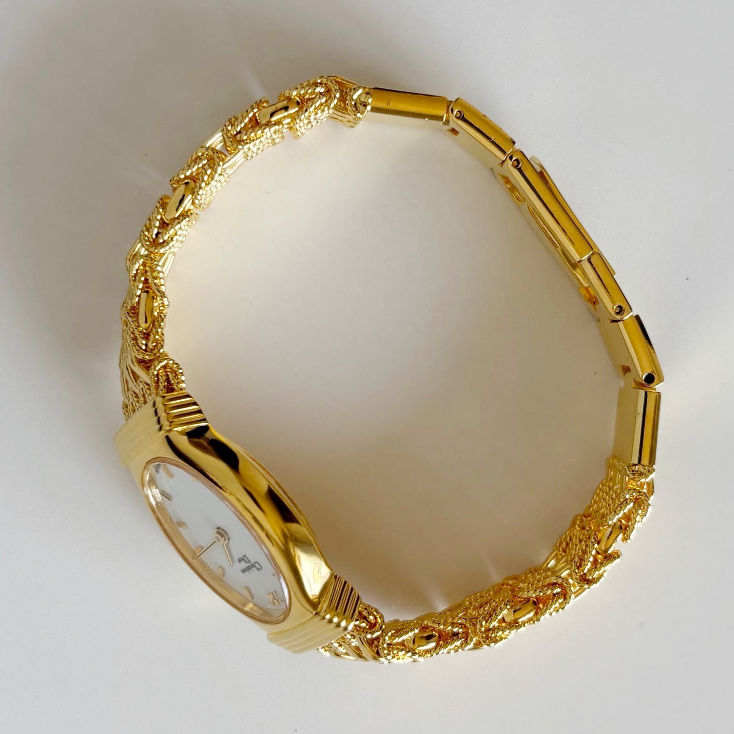Dior 1990s Oval Dial Gold Plated Watch