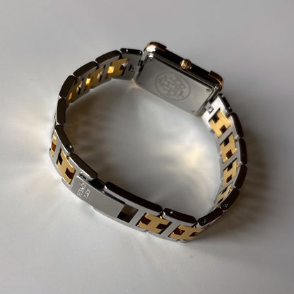 Hermes 1990s Croisier Two Tone Watch