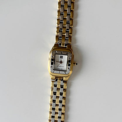 Givenchy 1990s Two Tone Gold Plated Watch