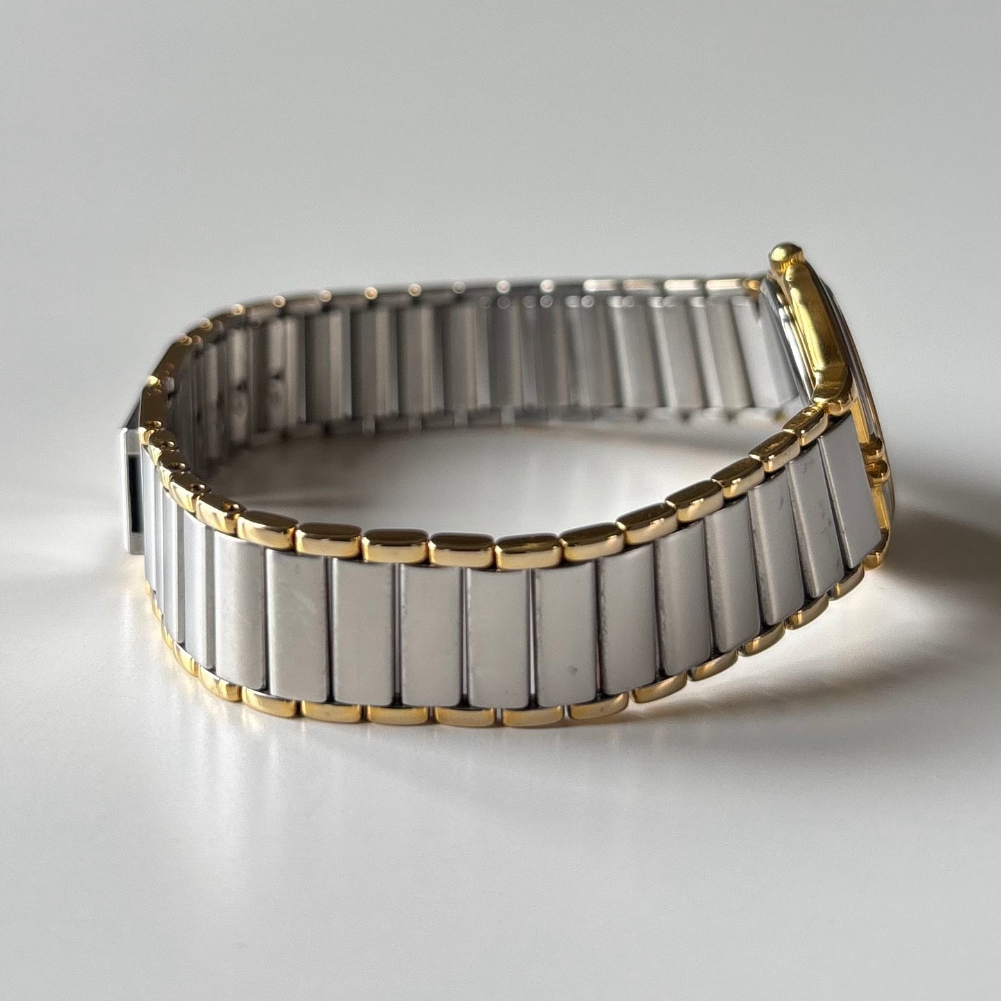 Yves Saint Laurent 1990s Round Dial Two Tone Watch