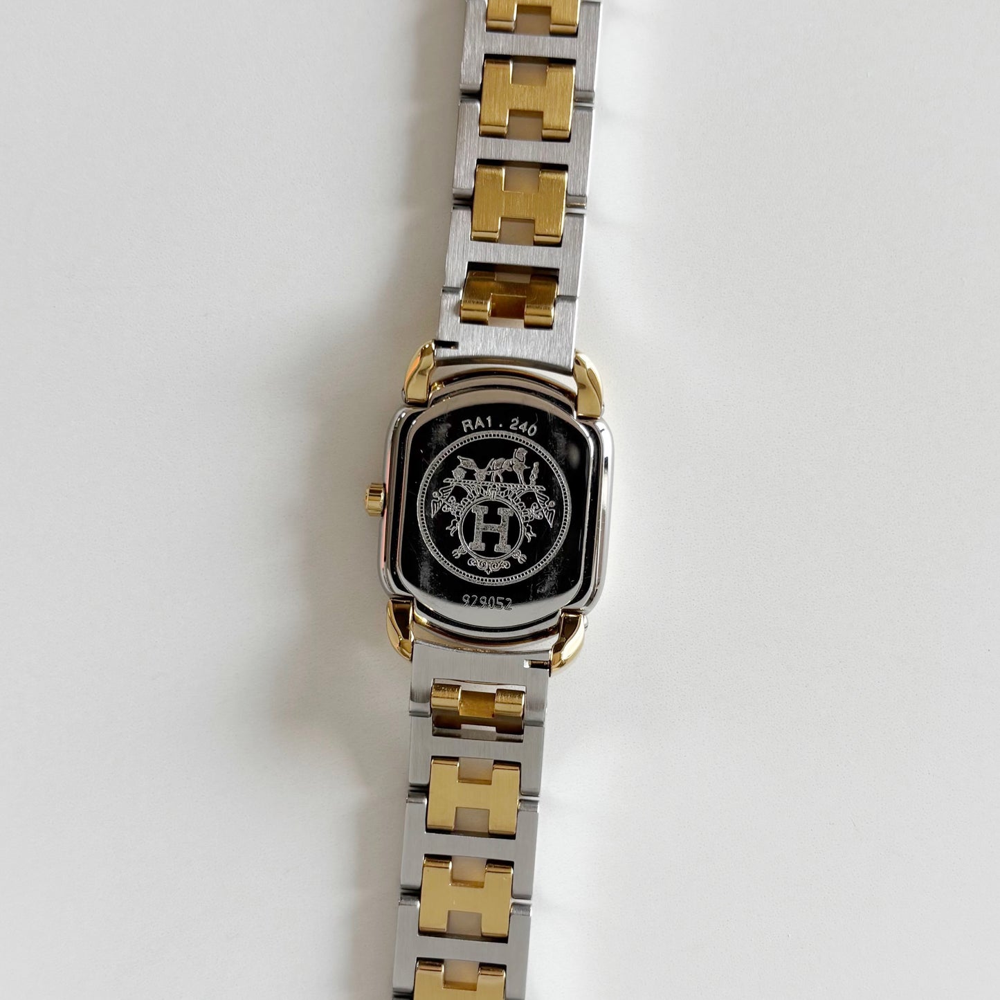 Hermes 1990s Rallye Two Tone Watch